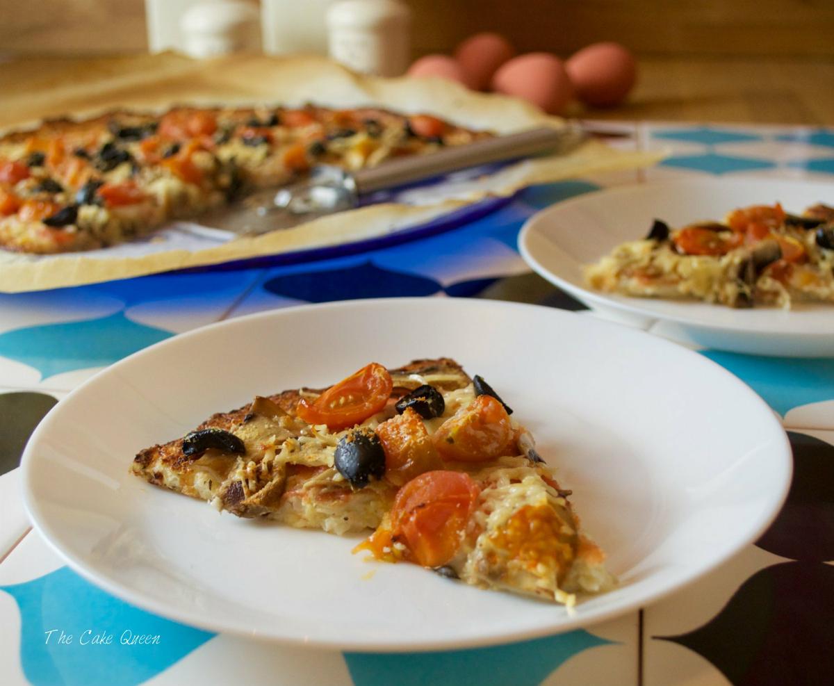 Pizza de coliflor