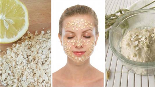 Avena, limón y agua