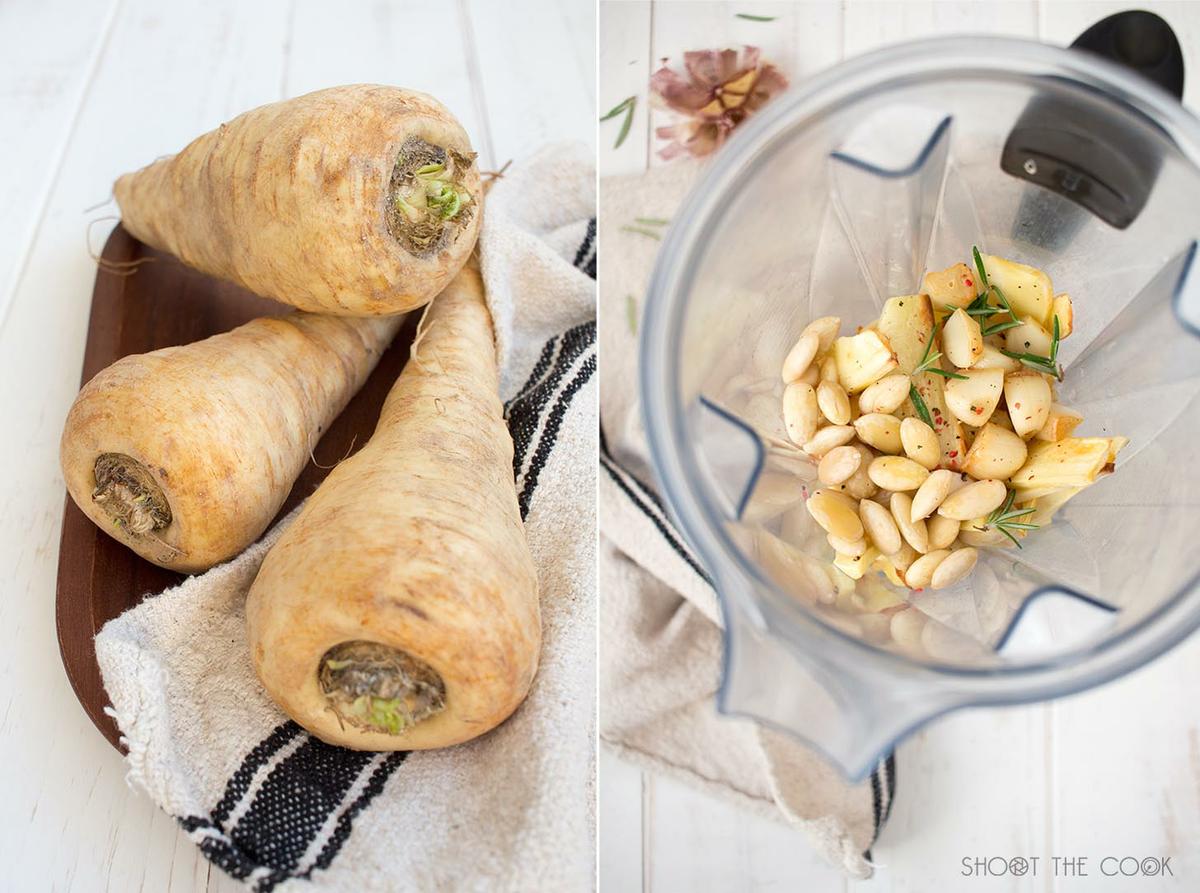 crema de chirivia y puerro