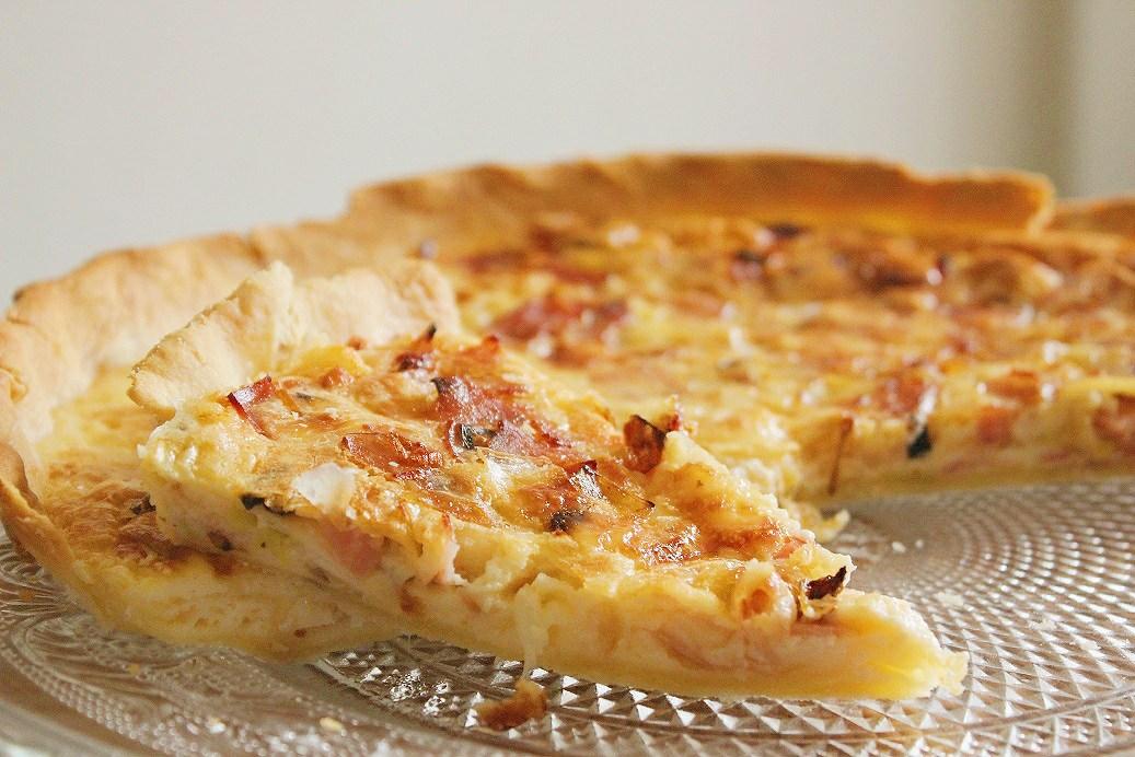 receta quiche puerros y bacon