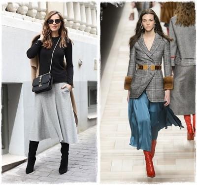 Botas altas y faldas
