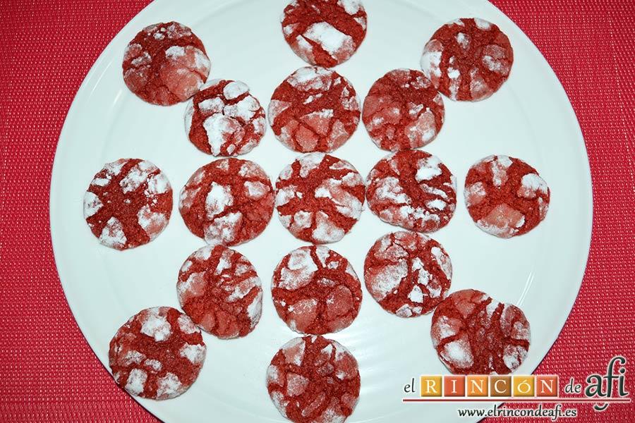 Red Velvet Cookies, sugerencia de presentación