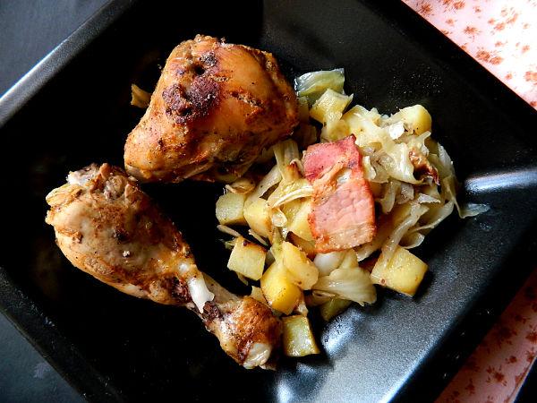 pollo al horno con patatas