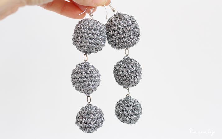Pendientes de ganchillo.