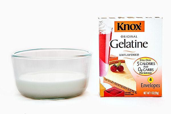 Gelatina con leche mascarilla para puntos negros