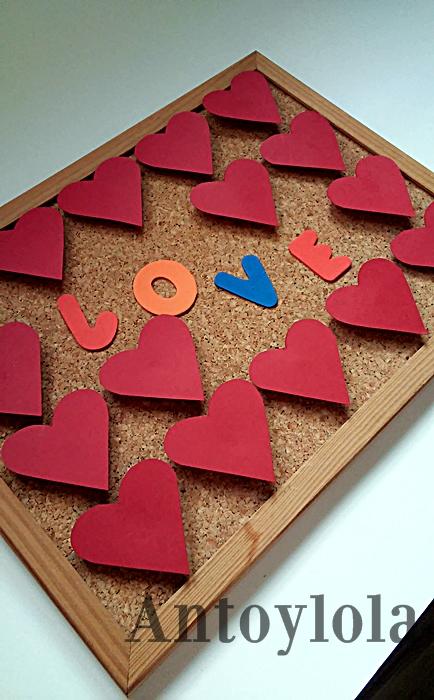 Corazones rojos para un día especial