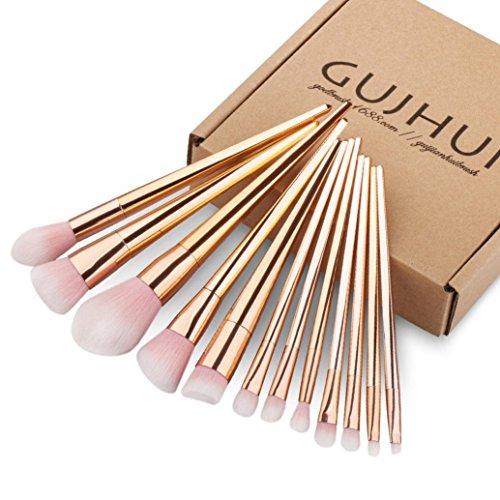Makeup Brush Set - Sandistore Professional Cosmetic Brush Set Foundation Eyebrow Eyeliner Blush Cosmetic Concealer Brushes (RoseGold)
