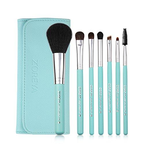 Zoreya Professional Soft 7pcs Makeup Brush Set With Bag Essential Makeup Foundation Powder Eyeshadow Lip Brush Eye Brow Blending Brush Makeup Tool