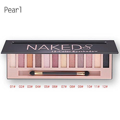 Cosprof 12 Colors Professional Eyeshadow Pallete Face Matte & Shimmer Makeup Eye shadow Palette Nudes Warm Natural Neutral Smoky Cosmetic Eye Shadows (Shimmer)