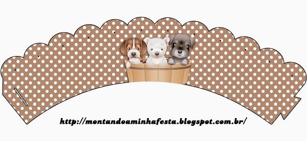 Wrappers para cupcakes de Perritos.