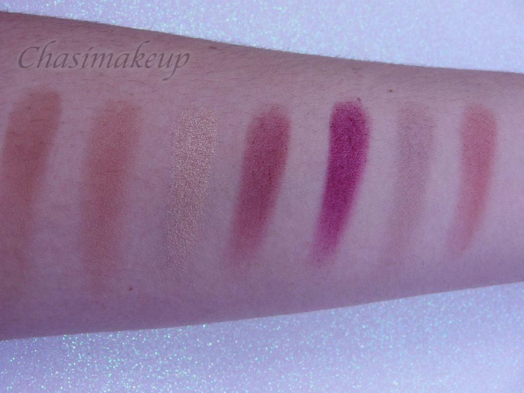 Swatches Paleta Delicious de W7