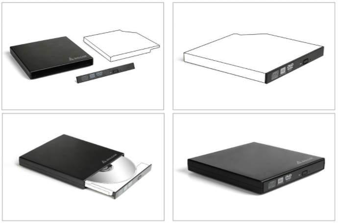 convertir lector y grabador de DVD y CD interno en una unidad de DVD externa por USB con conexión interna SATA