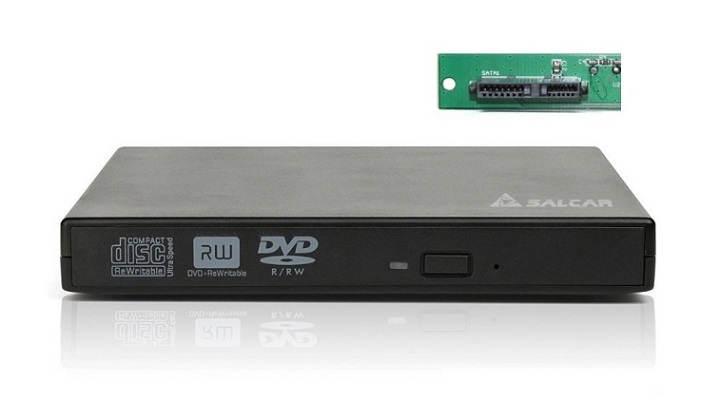 convertir lector y grabador de DVD y CD interno en una unidad de DVD externa por USB con conexión interna SATA