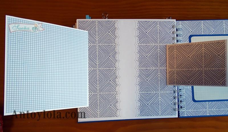 álbum de bebé encuadernado en espiral