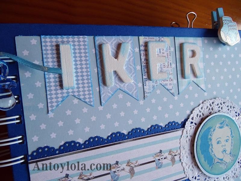 álbum de bebé encuadernado en espiral