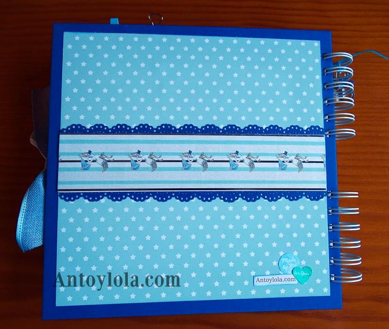 álbum de bebé encuadernado en espiral