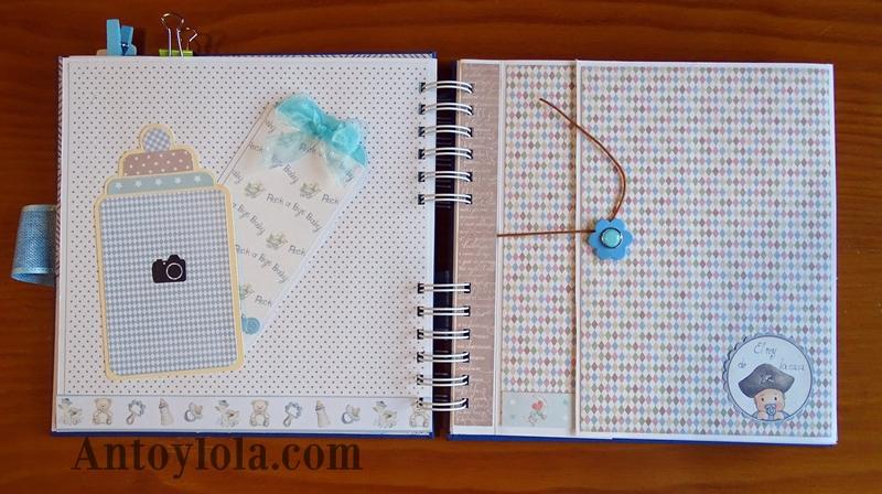 álbum de bebé encuadernado en espiral