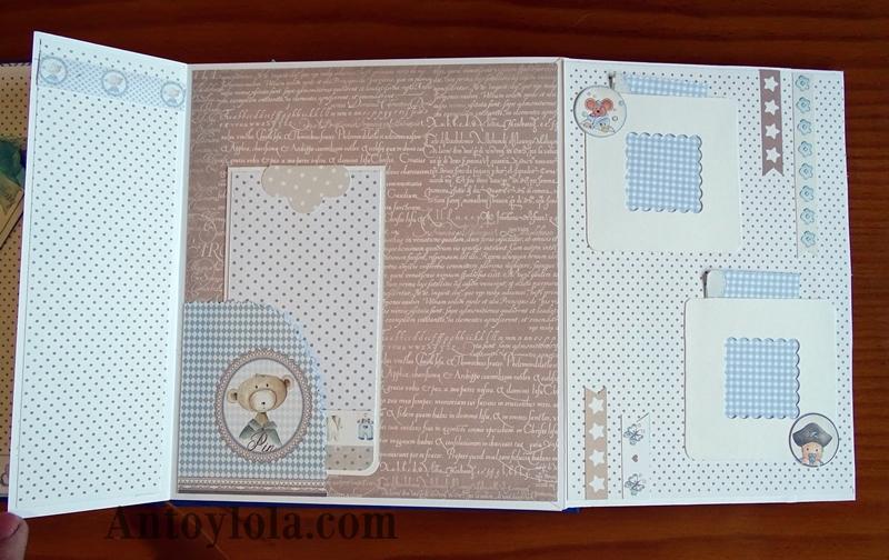 álbum de bebé encuadernado en espiral