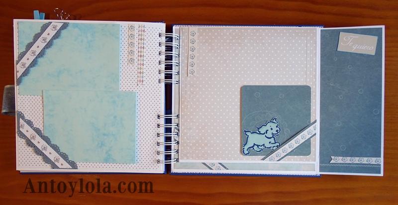 álbum de bebé encuadernado en espiral