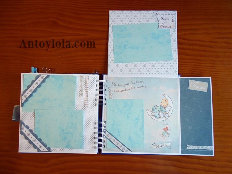 álbum de bebé encuadernado en espiral