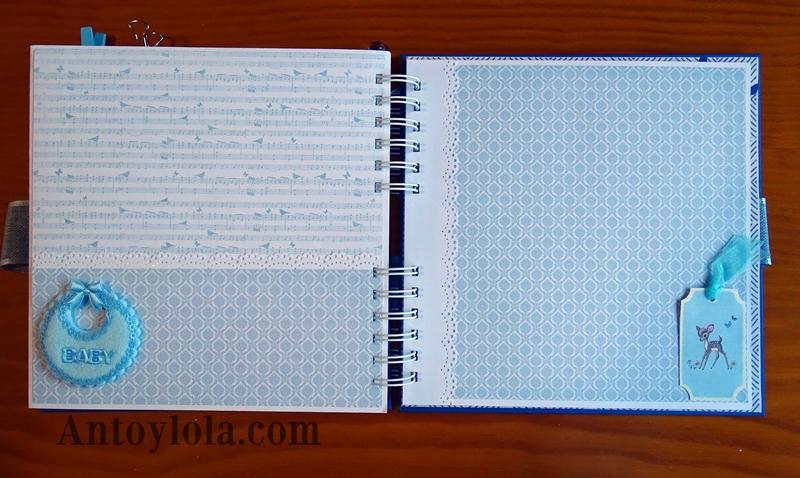 álbum de bebé encuadernado en espiral