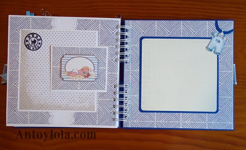 álbum de bebé encuadernado en espiral