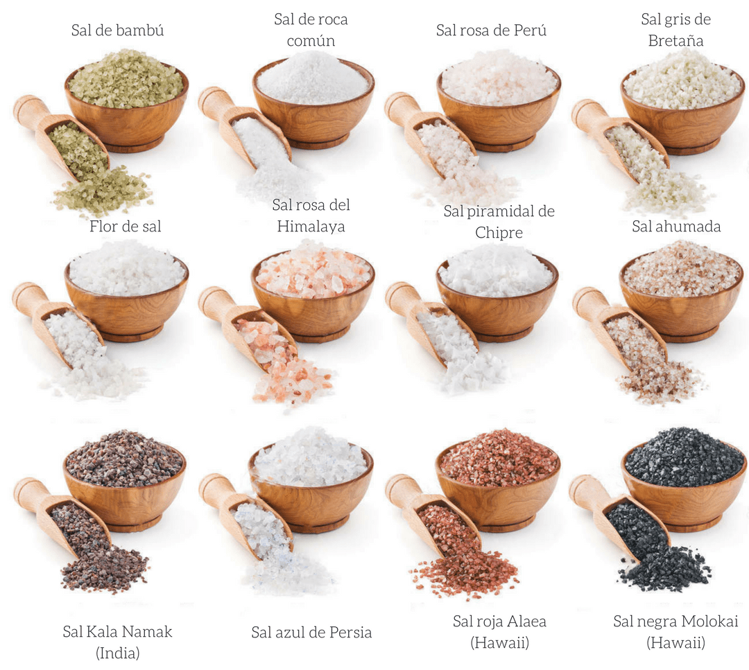 Tipos de sal en la cocina