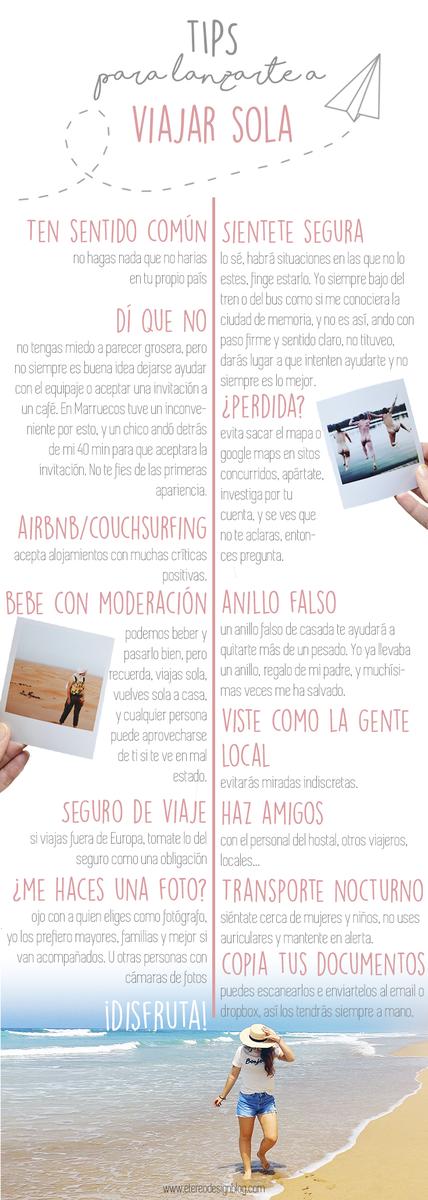 tips viajar sola mujer