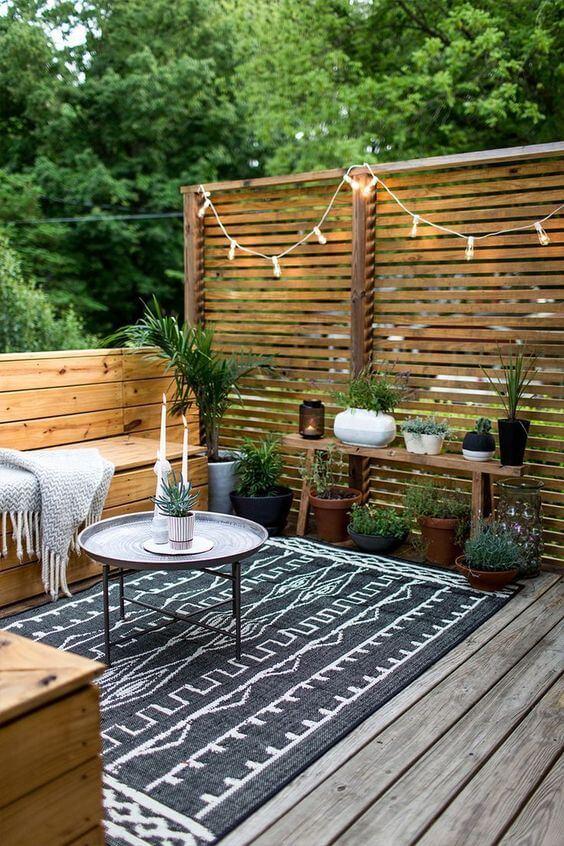 decorar una terraza con estilo nórdico tipos de mesa