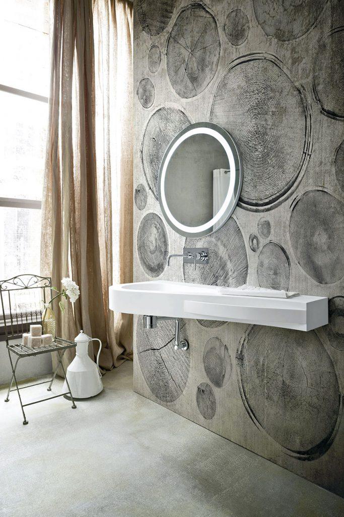 El papel pintado conquista el baño | Decoración