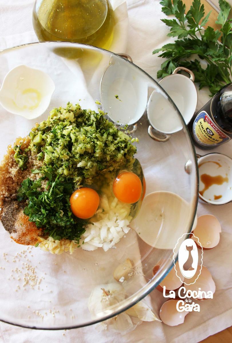 Ingredientes a punto de ser mezclados