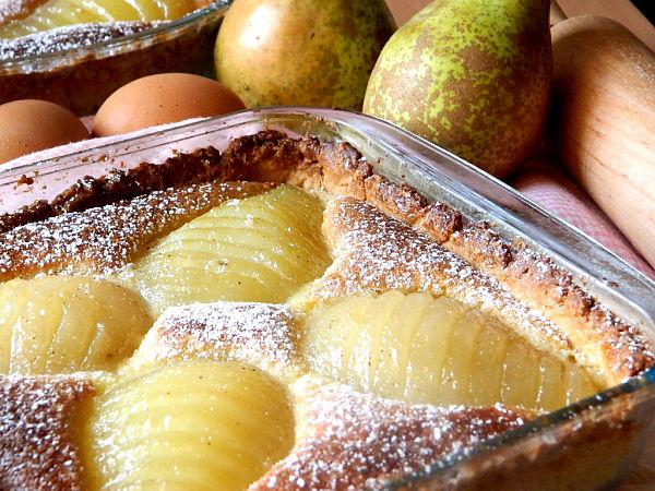 tarta de peras
