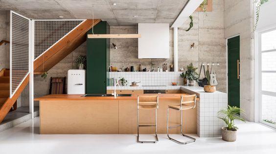 cocina hormigon visto