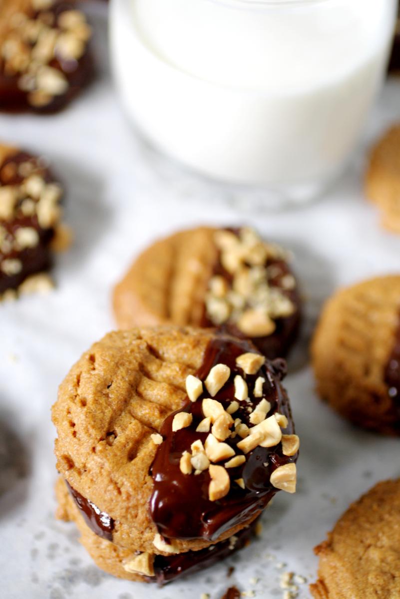 Galletas de mantequilla de maní (sin gluten)