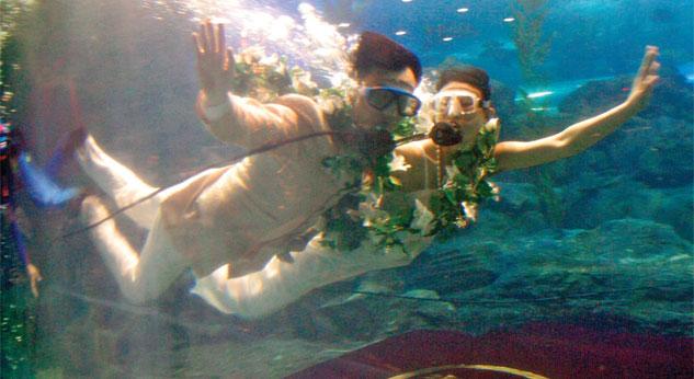 Boda bajo el agua en Bali
