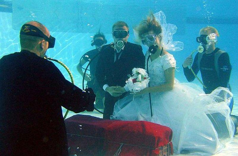 Boda bajo el agua