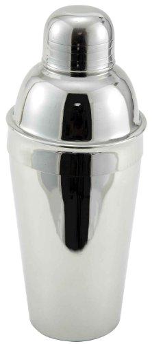 Winco Stainless Steel 3-Piece Cocktail Shaker Set, 16-Ounce