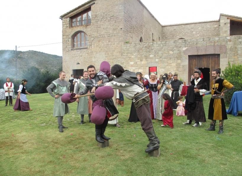 Lucha medieval de caballeros