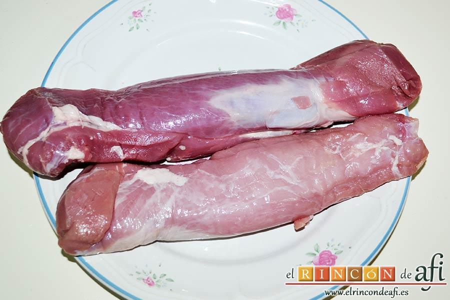 Solomillo de cerdo en salsa de paprika, preparar los solomillos de cerdo