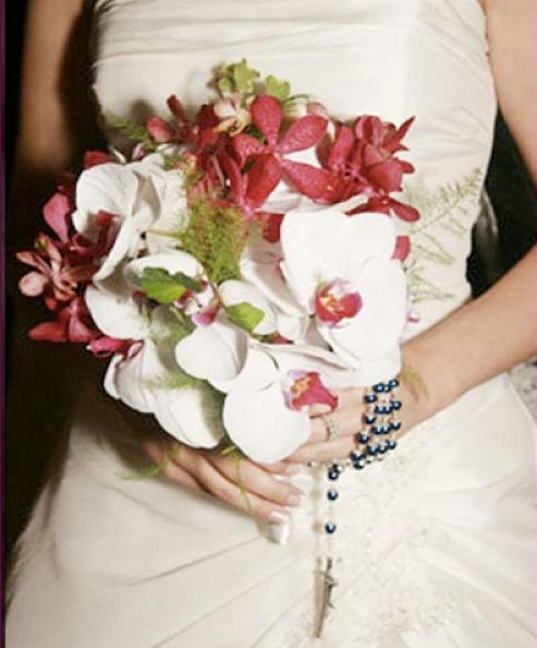 Bouquet con orquídeas