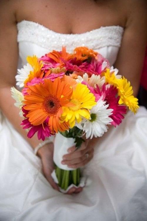 Bouquet de gerberas para novia