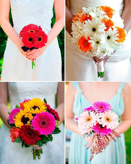 Ramos de gerberas para bodas