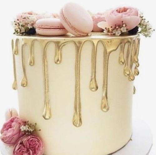 Pastel nupcial drip cake
