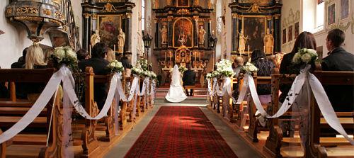 Boda por la iglesia católica
