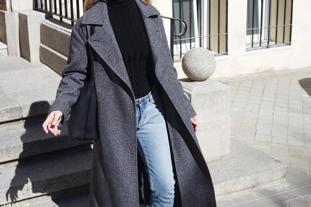 Trini | Max Mara coat Acne Studios jeans Prada boots