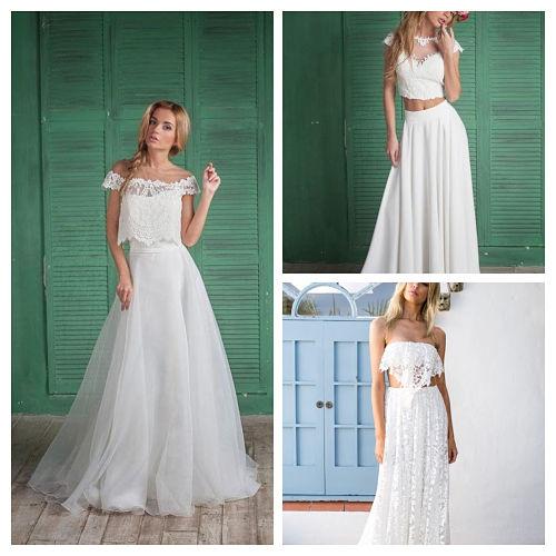 Vestidos novia dos piezas