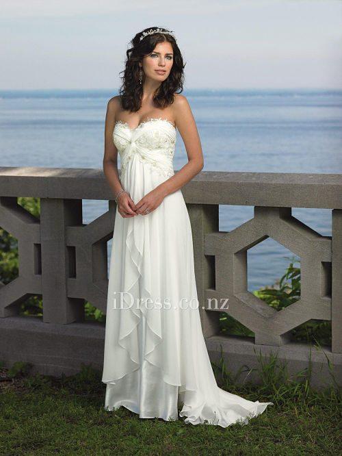 Vestido de novia con tela charmeuse