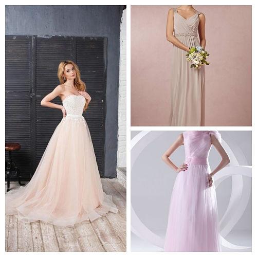 Vestidos de novia de colores pastel