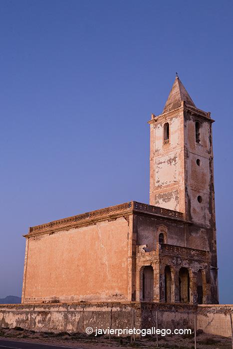 Iglesia de Las Salinas. Parque Natural Cabo de Gata. Almería. Andalucía. España.© Javier Prieto Gallego