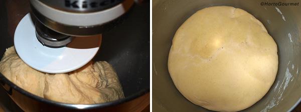 Focaccia de tomate y albahaca paso 1 HortoGourmet